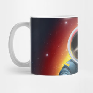 Rainbow Raccoon Astronaut Mug